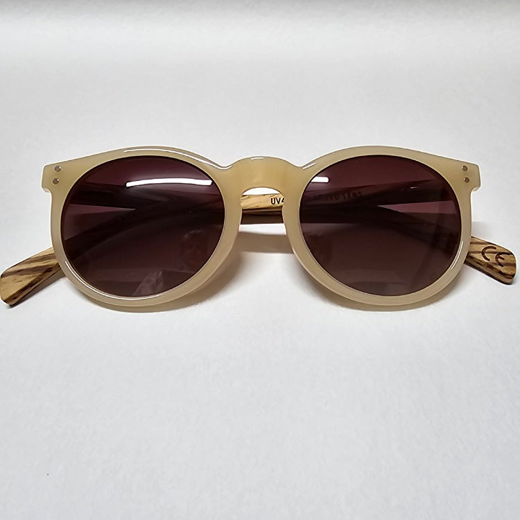 POLARISED SUNGLASSES WOODEN ARMS [STYLE:FRASER]