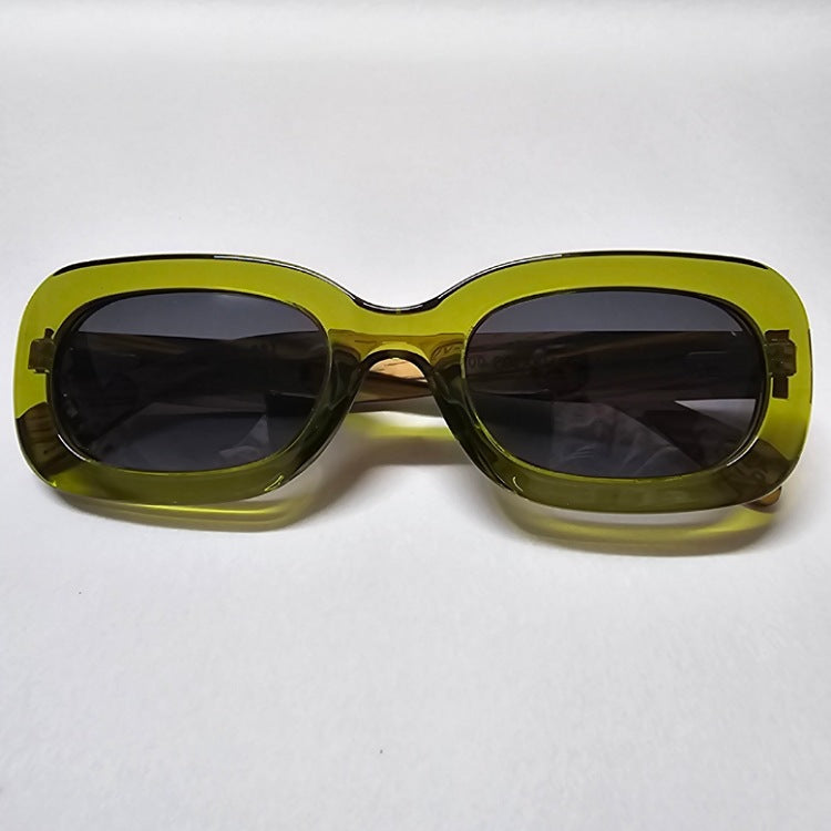 POLARISED SUNGLASSES WOODEN ARMS [STYLE:VIBE MOSS]