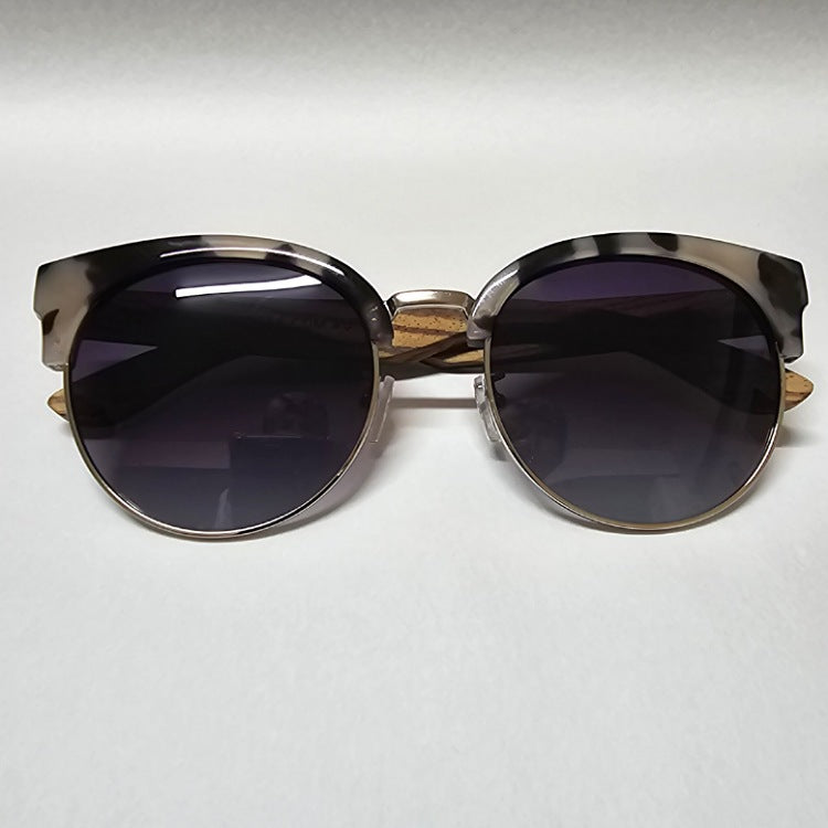 POLARISED SUNGLASSES WOODEN ARMS