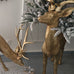 GOLD ETCHED REINDEER TREE STAND 