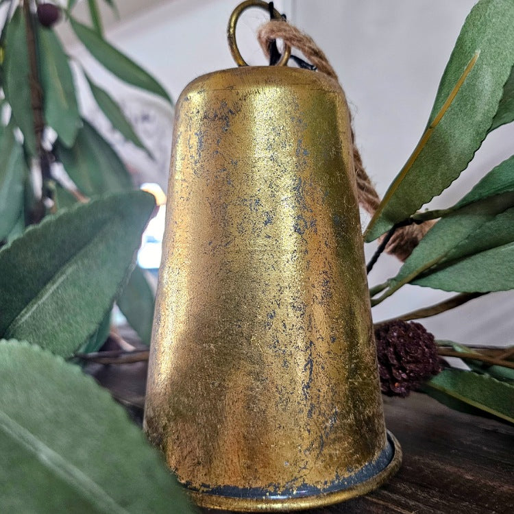 GOLD CHRISTMAS BELL 18 CM