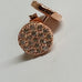 BIANC STUD EARRINGS ROSE GOLD PAVE