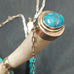 ANTLER NECKLACE WITH TURQUOISE