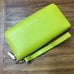 YELLOW ZIPPERED CLUTCH STYLE WALLET