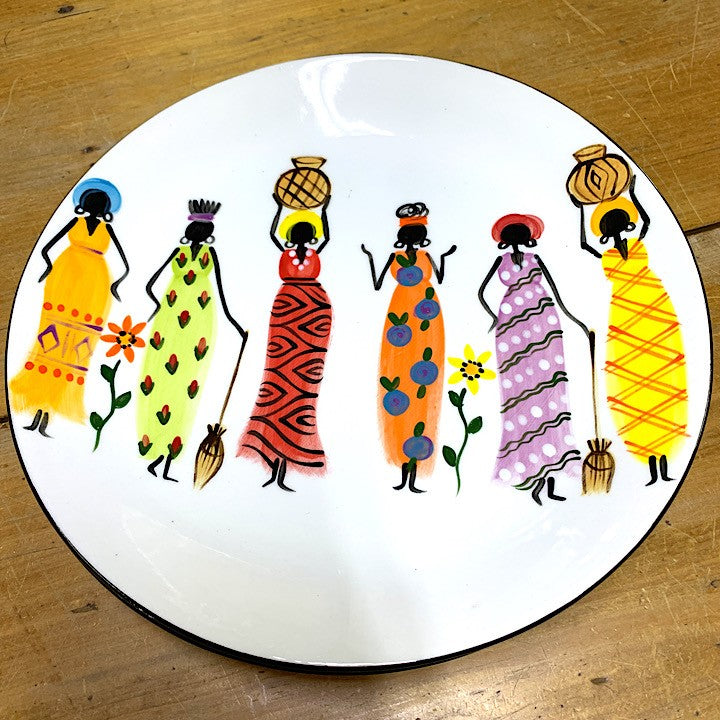 AFRICAN WOMEN DINNER PLATE