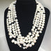 PEARLS, CRYSTALS, UNPOLISHED ONYX NECKLACE