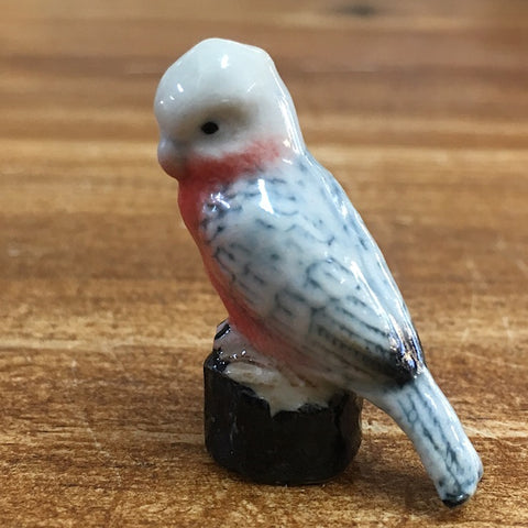 PORCELAIN TRINKET GALAH ON STUMP