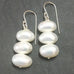 KIDNEY SHAPED PEARL DROP EARRINGS