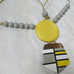 NECKLACE YELLOW GREY