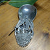 AUSTRALIAN MADE SILVER PEWTER TEA CADDY SCOOPS