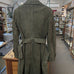 LEATHER JACKET SUEDE OLIVE TRENCH COAT CADELLE SIZE 14