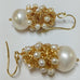 MOKO EARRINGS HANDCRAFTED GOLD WIRE ENTWINING PEARLS