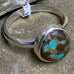 TURQUOISE AND SILVER RING SIZE 7