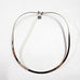 STERLING SILVER OVAL CHOKER WITH CLASP 4MM