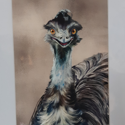 ANDI-CLAIRE PEGLER PRINT SMILING EMU