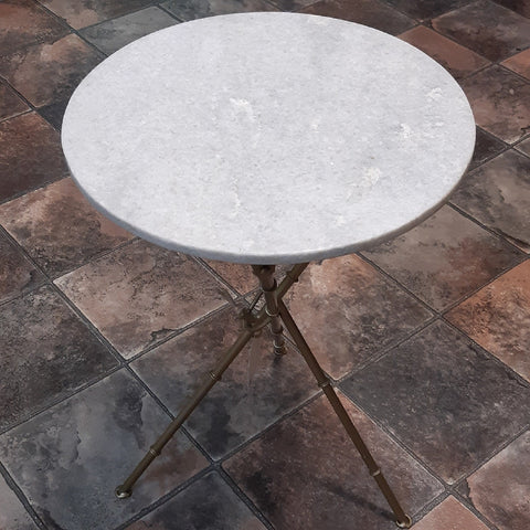 MARBLE TOPPED SIDE TABLE