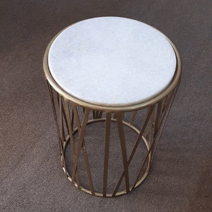 MARBLE TOPPED SIDE TABLE 2