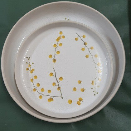 ANGUS AND CELESTE WATTLE SPRIGS PLATE