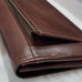 LEATHER CLUTCH WALLET BAG TOFFEE