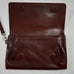 LEATHER CLUTCH WALLET BAG TOFFEE