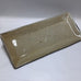 CERAMIC OSTRICH SHELL PATTERNED SLANTED RIM RECTANGULAR PLATTER