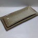 CERAMIC OSTRICH SHELL PATTERNED SLANTED RIM RECTANGULAR PLATE