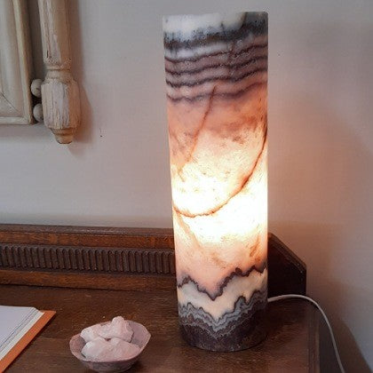 CALCITE CYLINDER LAMP