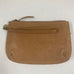 LEATHER HANDBAG CAMEL PARTY POUCH