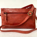 LEATHER CROSS BODY SMALL RED