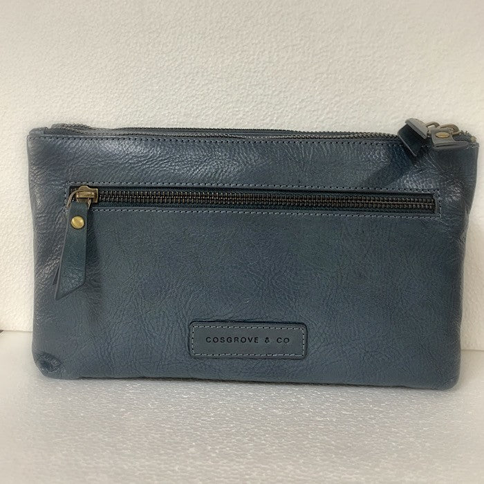 LEATHER CROSS BODY SMALL NAVY