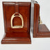 LEATHER BOOK ENDS WITH STIRRUPS