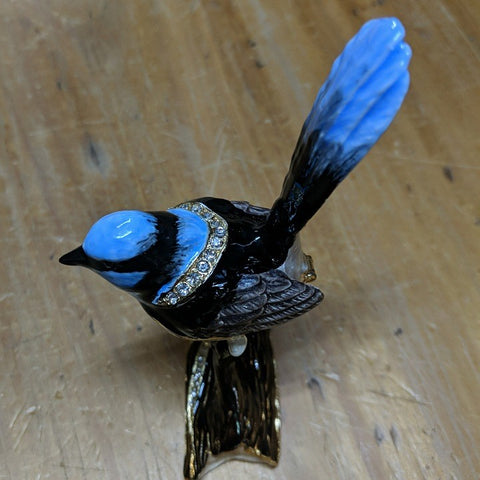 BLUE WREN TRINKET BOX