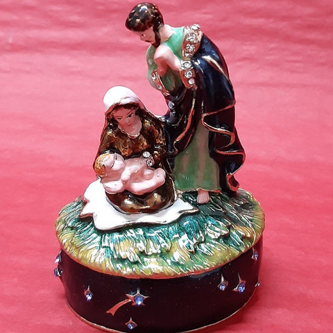 TRINKET BOX JOSEPH MARY AND BABY