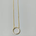 NECKLACE GOLD CIRCLE OF LIFE