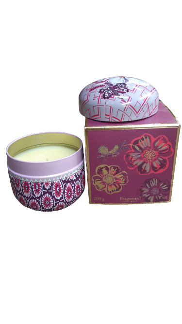 GINGER SCENTED CANDLE IN PAINTED TIN JAR