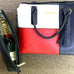 COOL CLUTCH RED WHITE BLUE WINE BAG
