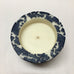 4 INCH RECESSED PILLAR CANDLE BLUE WHITE