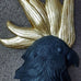 LARGE BLACK AND GOLD CRESTED COCKATOO