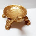 GOLD PAINTED TURTLE BOWL