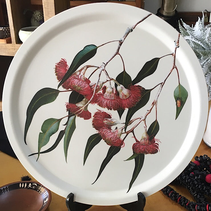 BIRCH WOOD TRAY EUCALYPT PAINTING