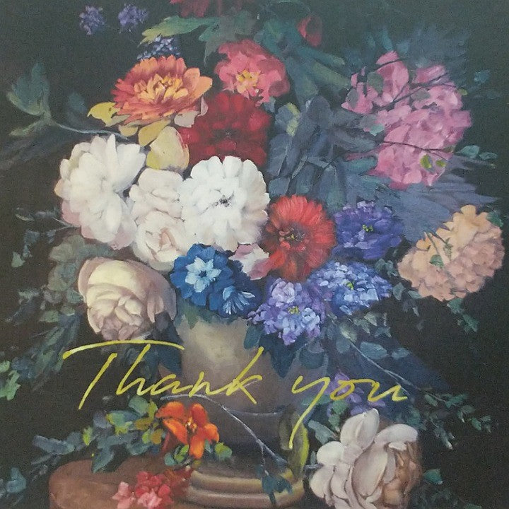THANK YOU FLORAL ARRANGEMENT GREETING CARD