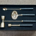 COCKTAIL TOOL SET BRASS LEATHER