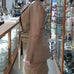 LONG LEATHER BLAZER TOFFEE COLOUR