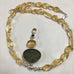 NECKLACE OF CITRINE WITH PENDANT OF PYRITE IN MAGNETITE