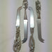 AUSTRALIAN MADE SILVER PEWTER CHEESE KNIVES